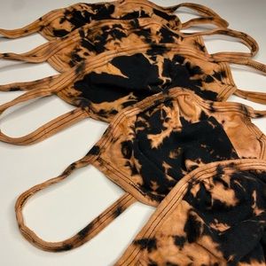 5 Acid Dyed Cotton Face Masks